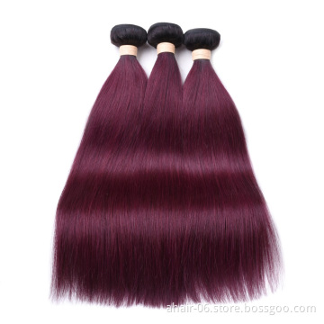 cheap silky virgin human hair 1b 99j straight hair wholesale products china supplier